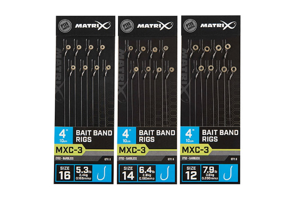 MATRIX MXC-3 BAIT BAND RIGS 10CM (4")